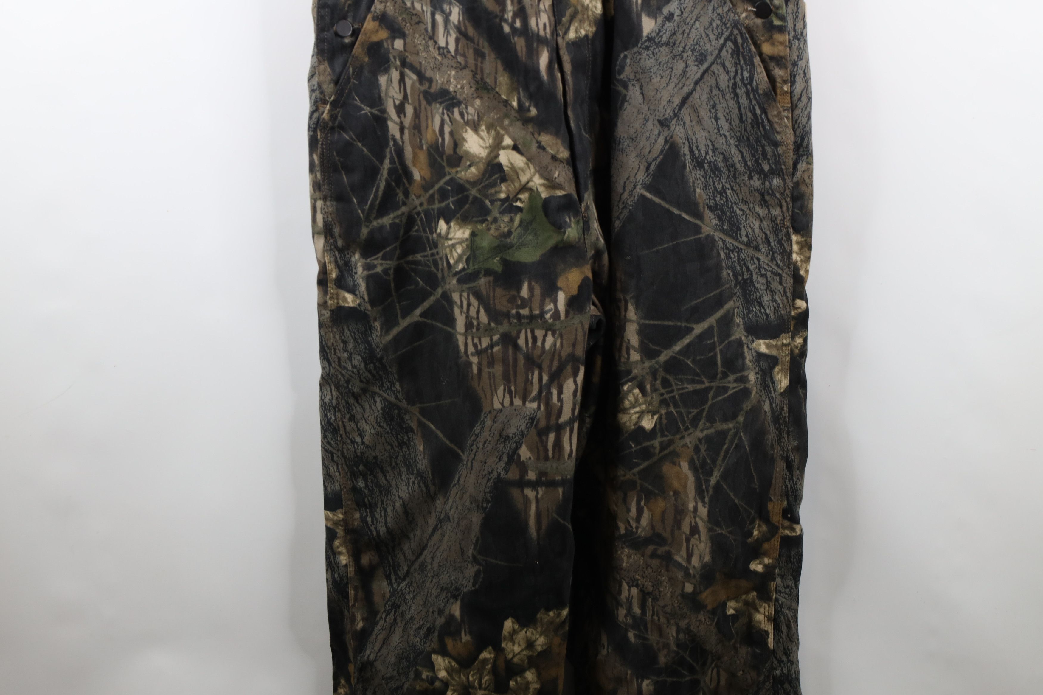 Vintage Vintage 90s Mossy Oak Camouflage Wide Leg Denim Overalls Size US L / EU 52-54 / 3 - 4 Thumbnail