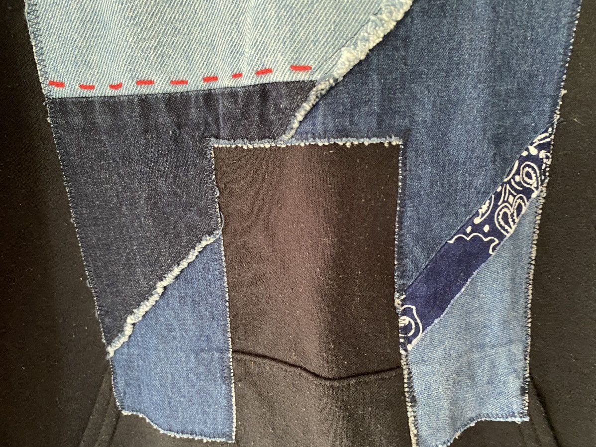 Blue Blue Japan 2000s H.R Market Blue Blue Japan Patchwork Remake hoodie Size US S / EU 44-46 / 1 - 7 Thumbnail