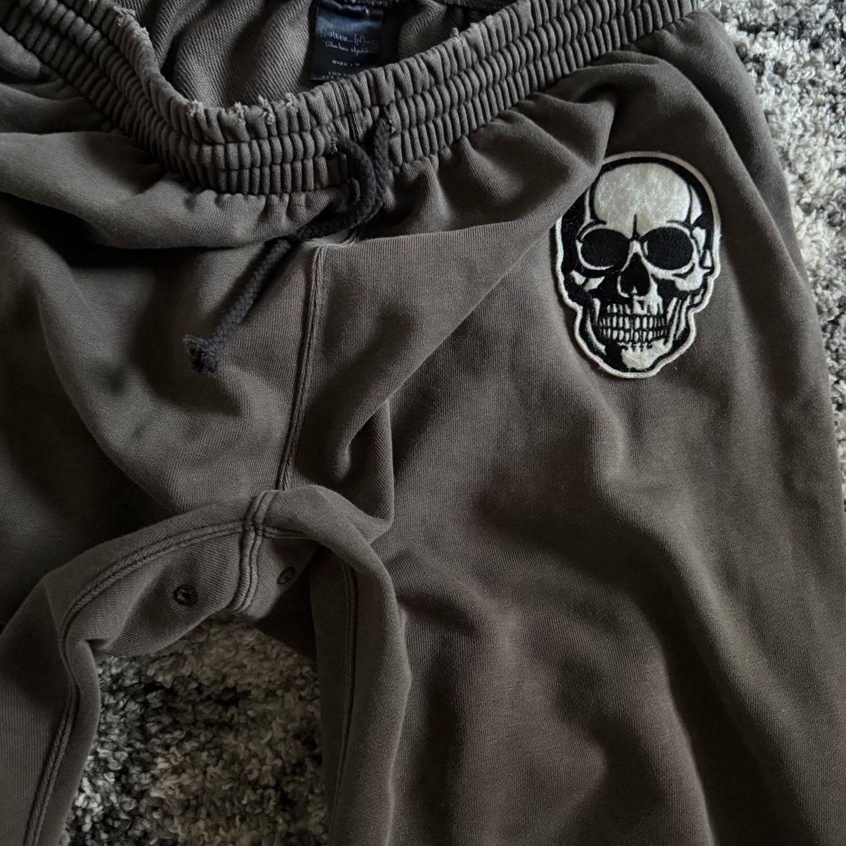Number (N)ine Number (N)ine Dream Baby Brown Skull Sweatpants Size US 30 / EU 46 - 4 Thumbnail