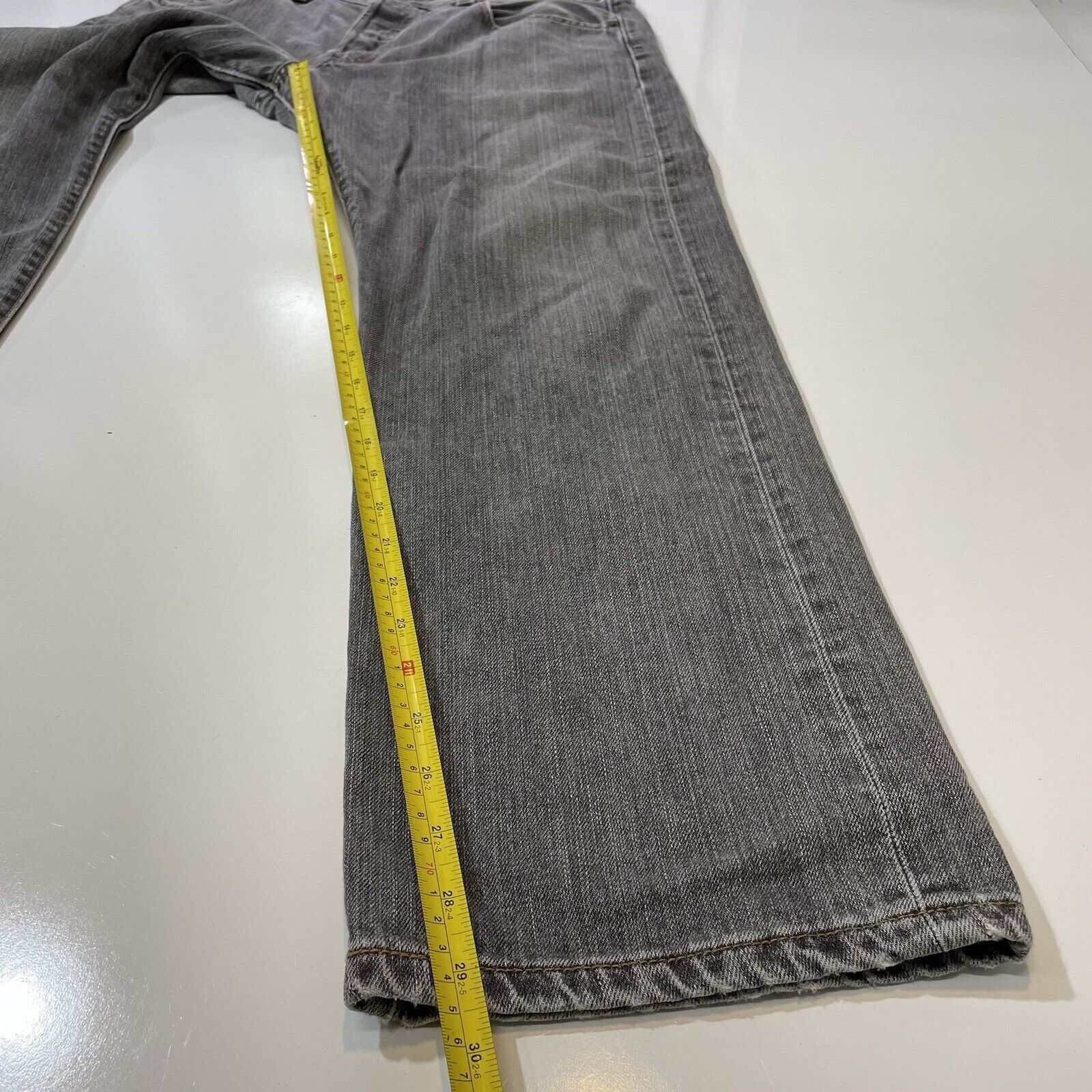 Levi's Levis 501 Denim Jeans Mens 34x30 Black Straight Button Fly Size US 34 / EU 50 - 5 Thumbnail