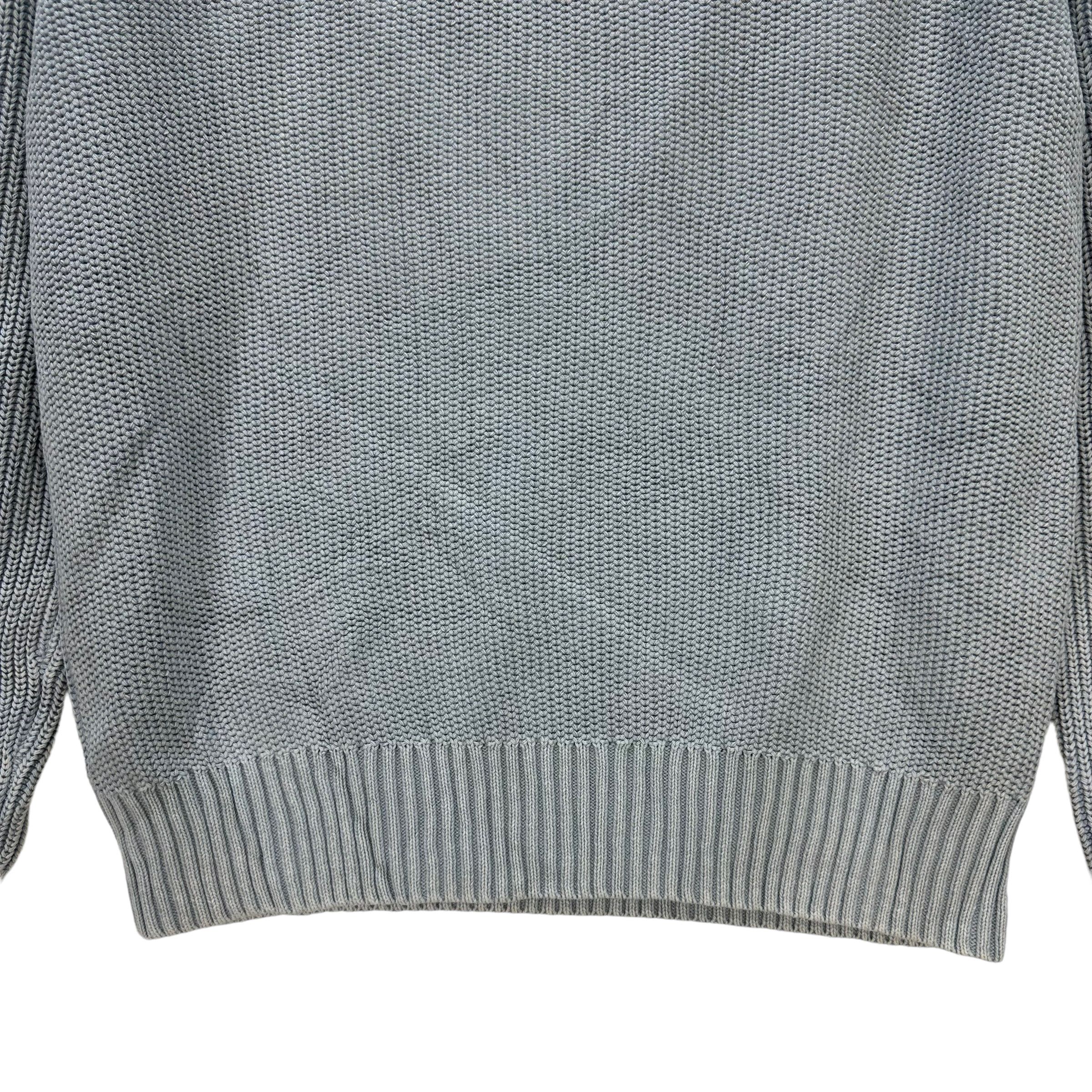 Japanese Brand LANDS' END HALF ZIP TURTLE NECK KNITTED SWEATER #8631-018 Size US L / EU 52-54 / 3 - 4 Thumbnail