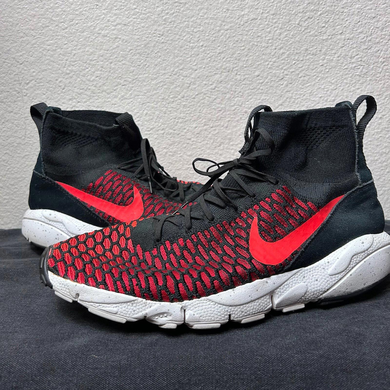 Nike Nike Free Flyknit Mid (Black / Red) Mens sz 11.5 Size US 11.5 / EU 44-45 - 5 Thumbnail