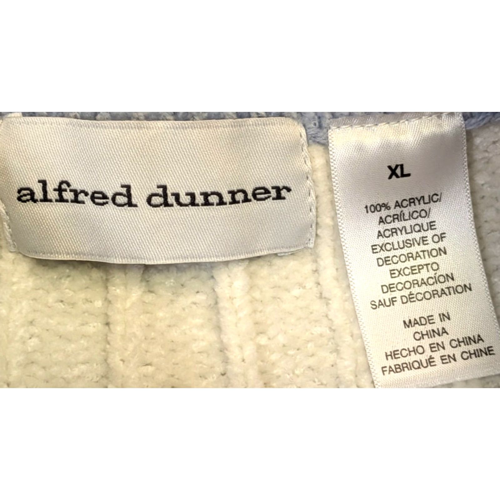 Vintage VINTAGE Alfred Dunner Heart to Heart Ombre Blue XL Floral Full Zip Sweater Cardigan Womens Size XL / US 12-14 / IT 48-50 - 4 Thumbnail