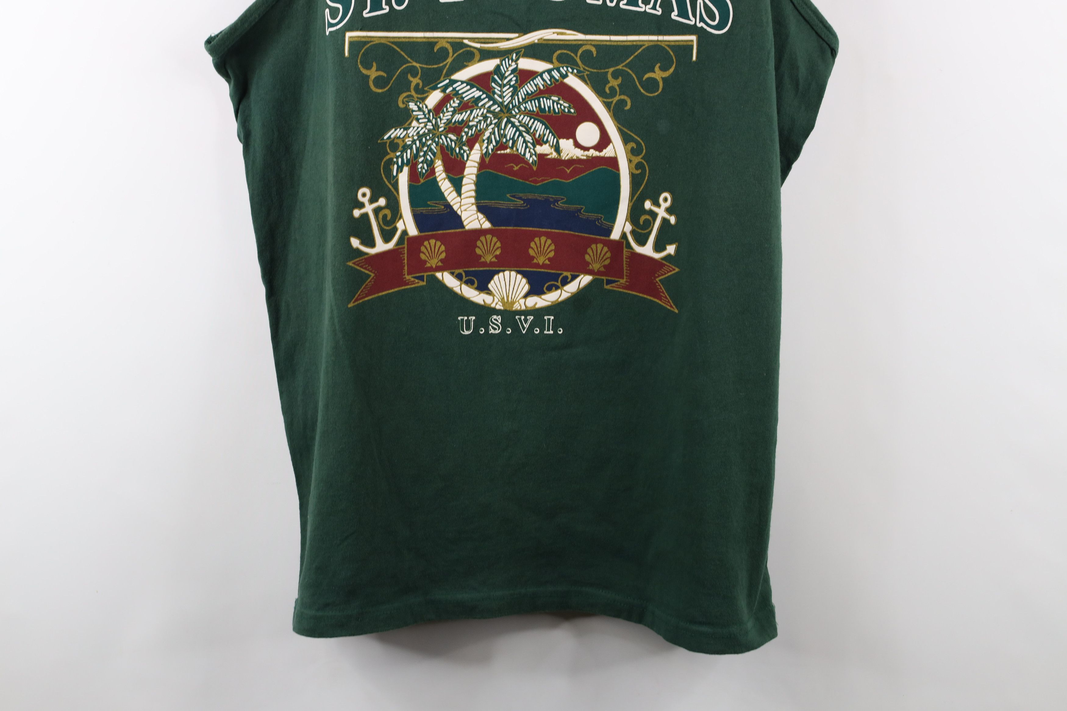 Vintage Vintage 90s Streetwear Virgin Islands Tank Top T-Shirt USA Size US XL / EU 56 / 4 - 3 Thumbnail
