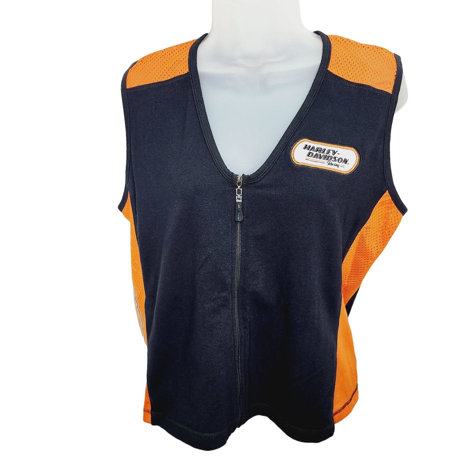 Harley Davidson Harley Davidson Racing Sleeveless Zipper Front Top Size XL / US 12-14 / IT 48-50 - 1 Thumbnail
