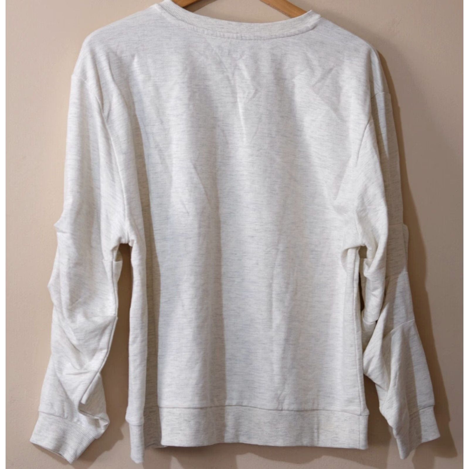 Vintage NWOT Black Rivet Pullover Sweatshirt Beige Crew Neck Women's L Sweatshirt Size L / US 10 / IT 46 - 6 Thumbnail