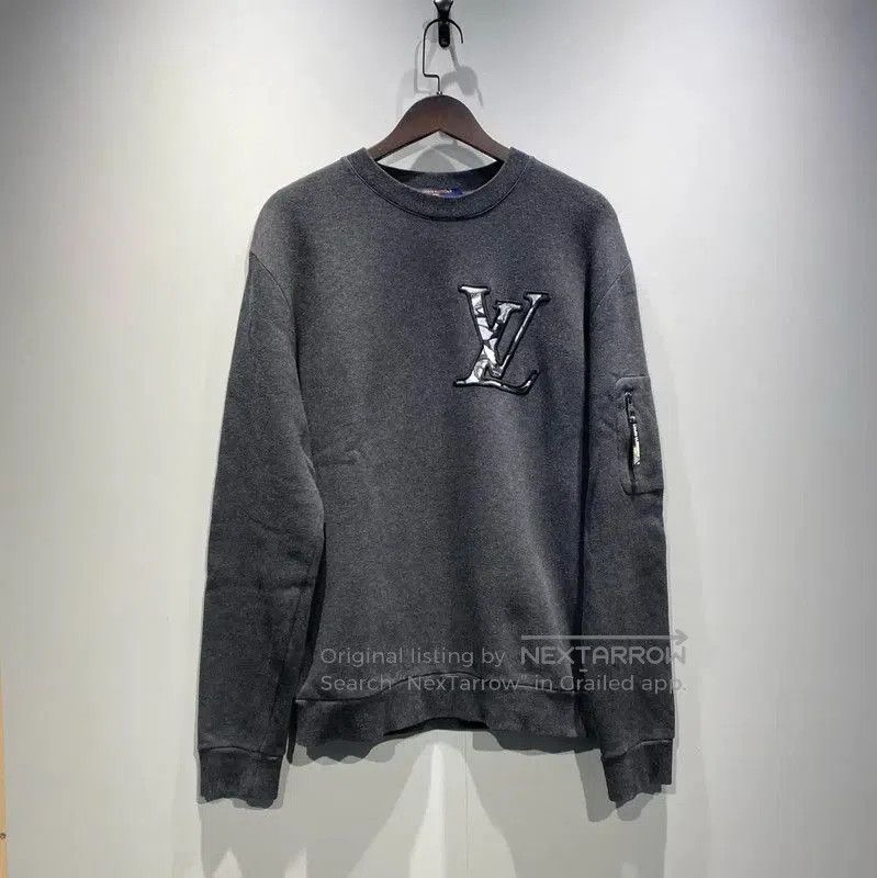 Louis Vuitton Louis Vuitton Gray Cotton Men's Sweatshirt . Size US XL / EU 56 / 4 - 1 Thumbnail