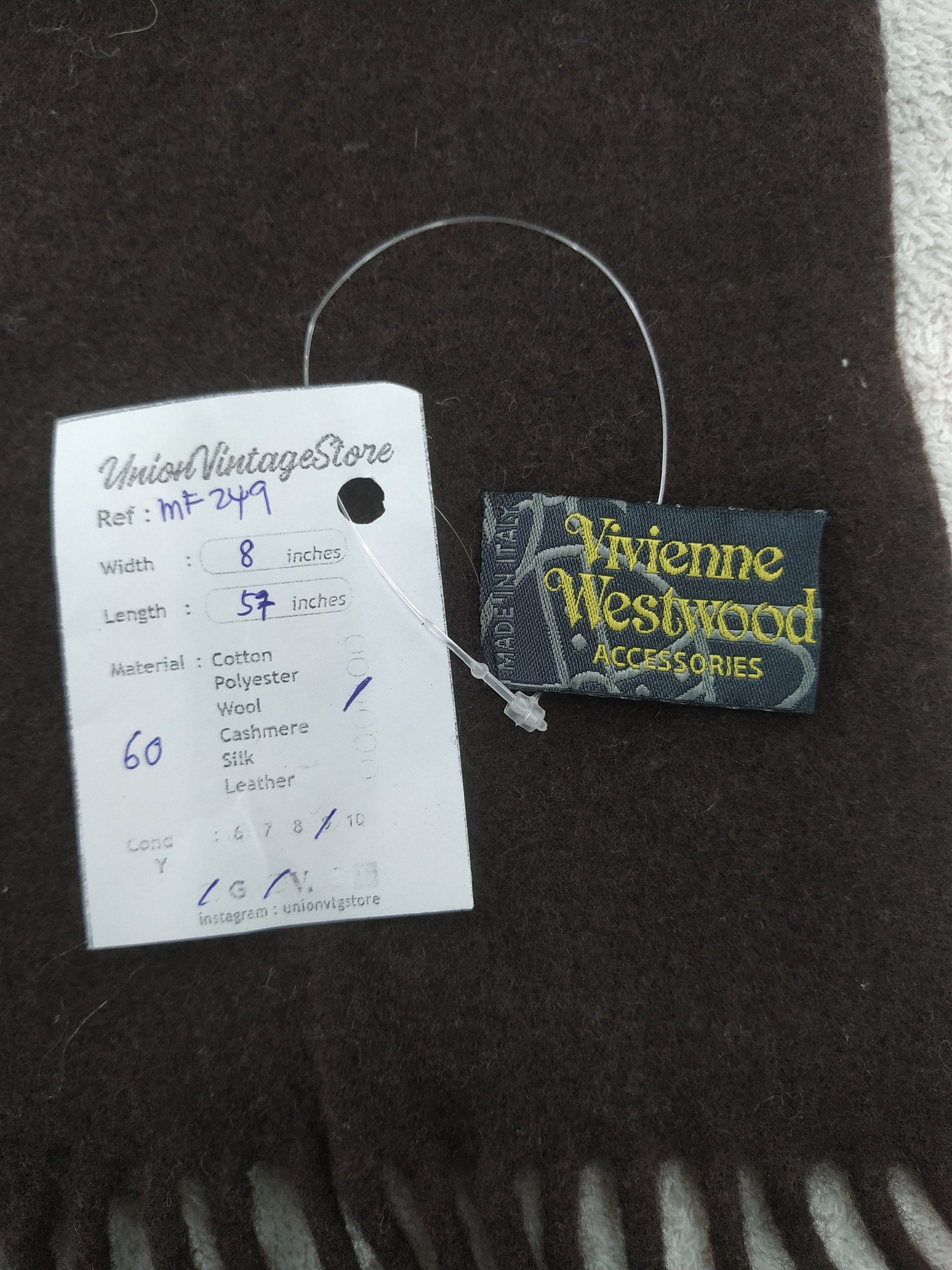 Vivienne Westwood Vintage Vivienne Westwood Scarf/Muffler/Neckwear MF249 Size ONE SIZE - 6 Thumbnail