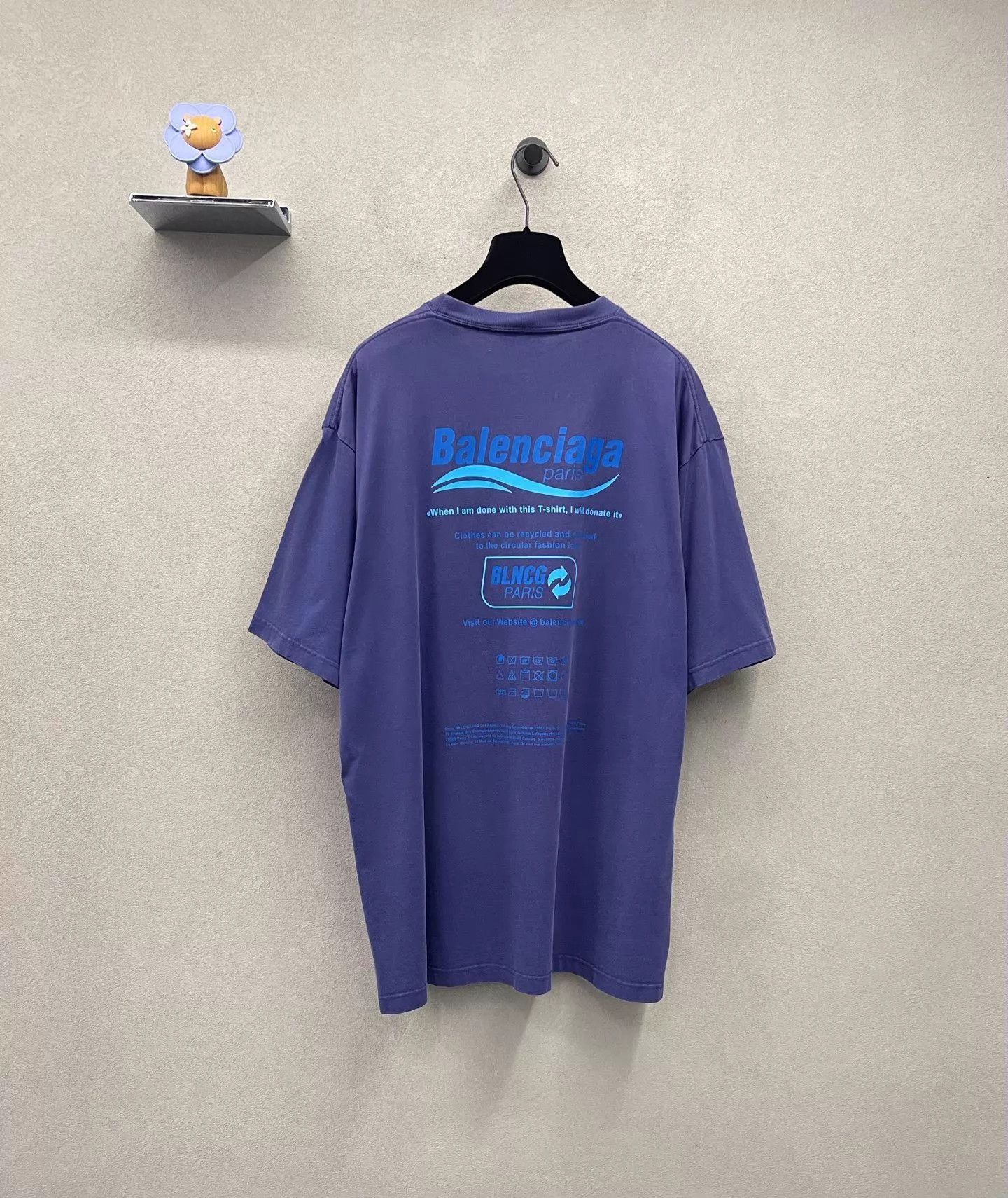 Balenciaga Balenciaga Blue Purple Coke Logo SS Tee XS Size US XS / EU 42 / 0 - 2 Thumbnail