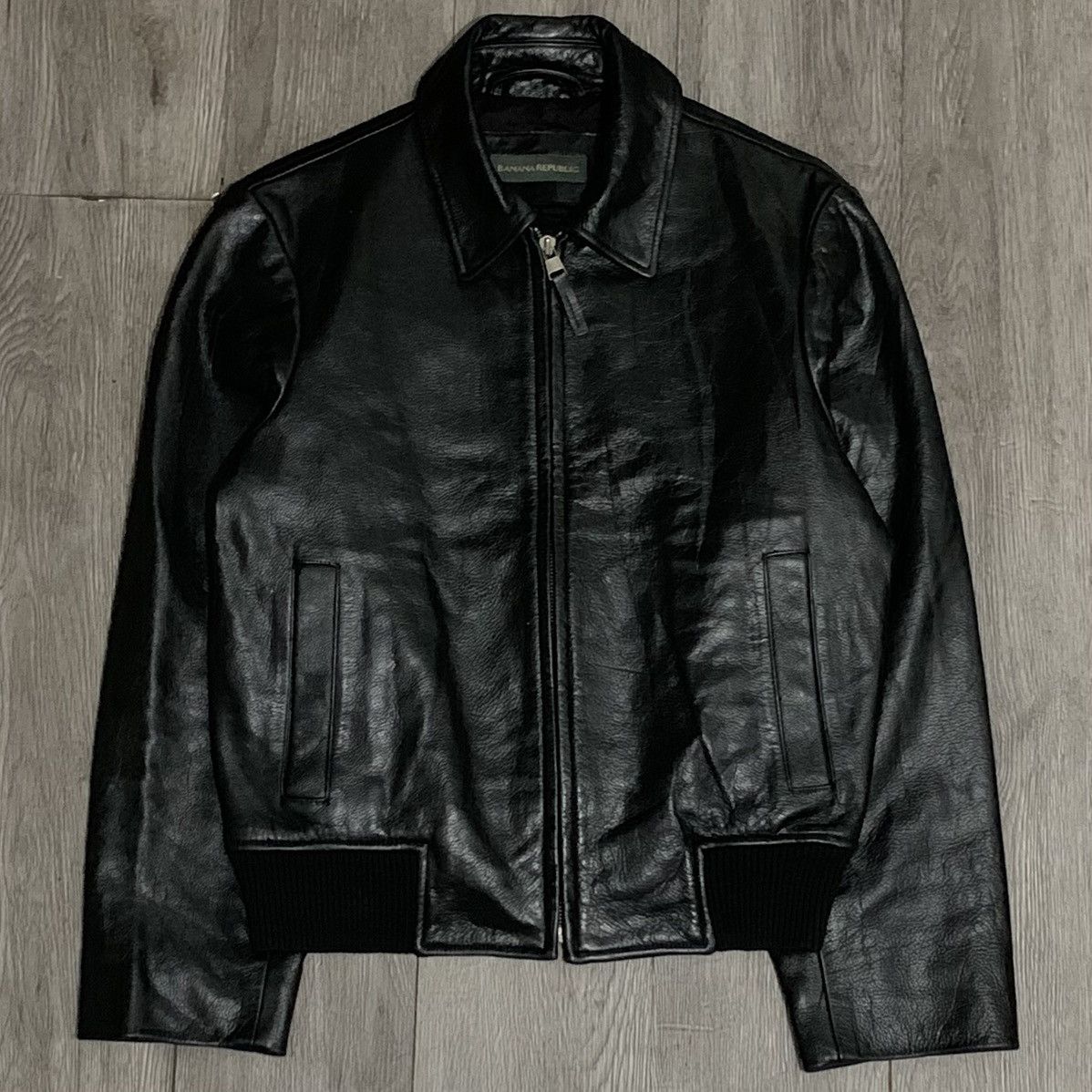 90's BANANA REPUBLIC Leather Jacket