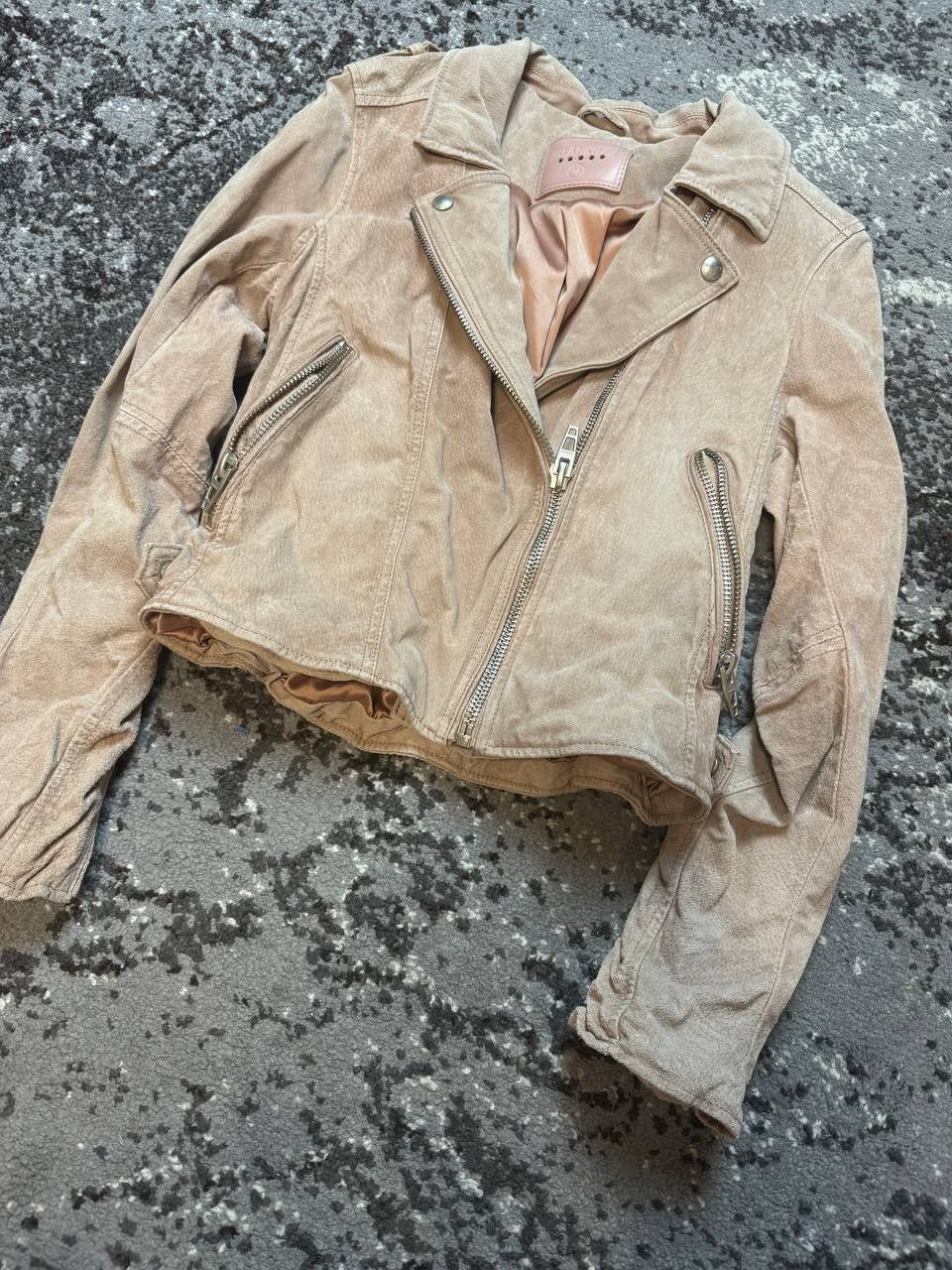 BLANKNYC × Japanese Brand Vintage BLANKNYC Wildleder Motorradjacke Sand Stoner Suede Size M / US 6-8 / IT 42-44 - 1 Thumbnail