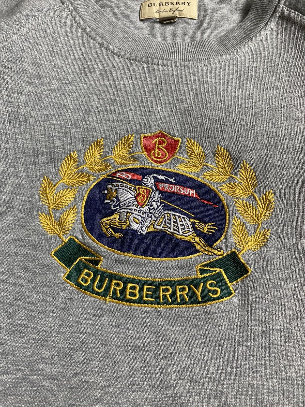 Burberry Burberry Crewneck Big Logo Sweatshirt Size US S / EU 44-46 / 1 - 7 Thumbnail