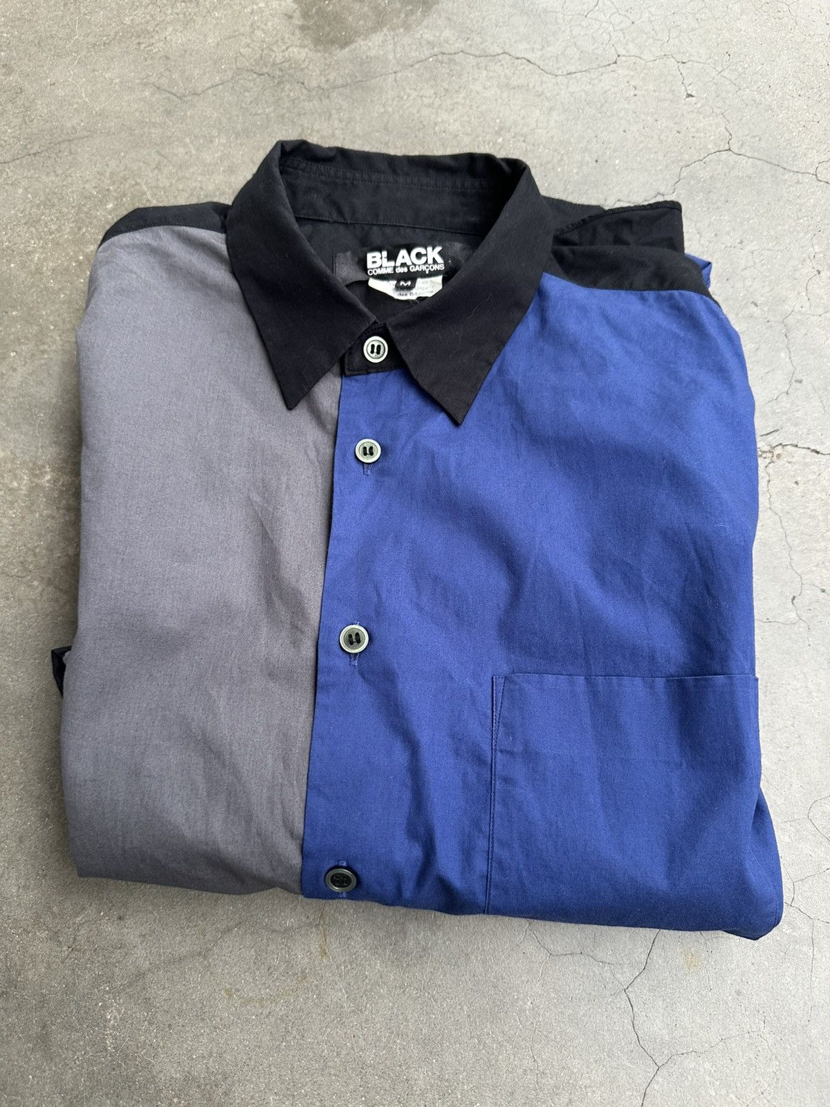 Comme des Garcons Black AW2020 Comme des Garcons Black 3 Block Button Up Shirt Size US M / EU 48-50 / 2 - 11 Thumbnail