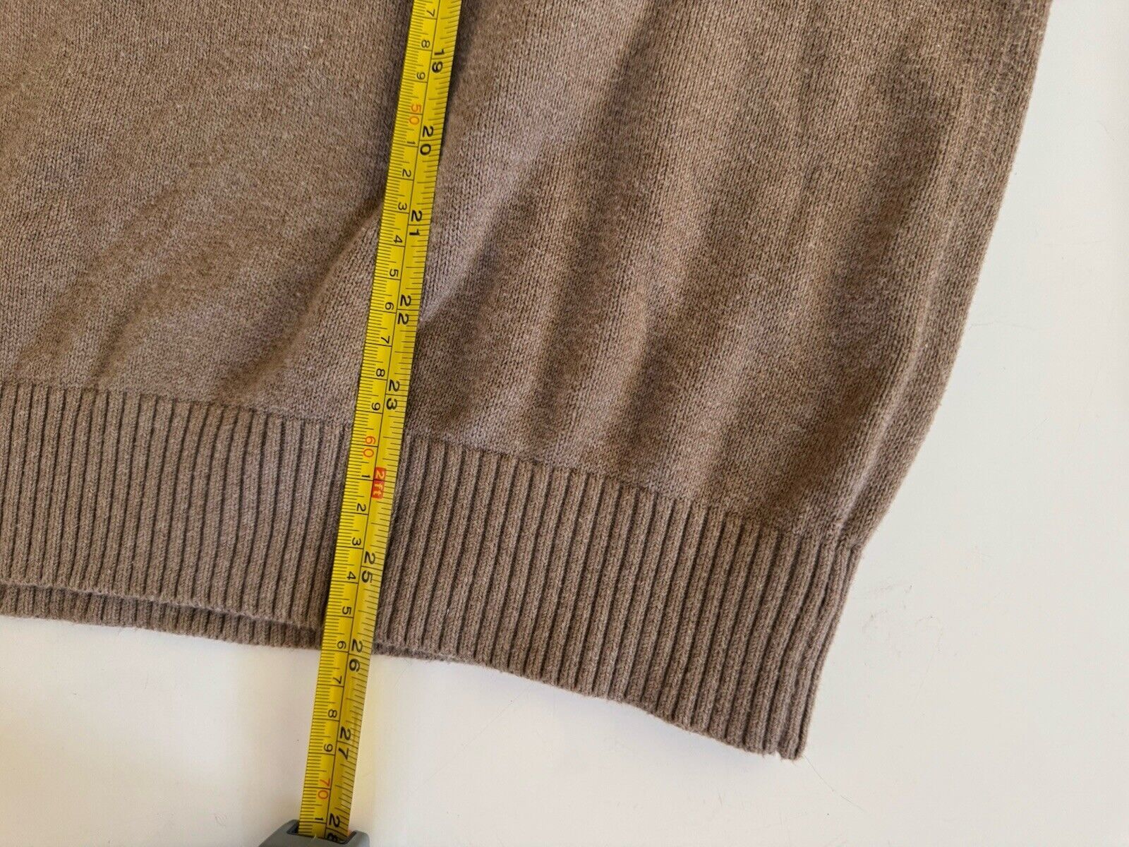 L.L. Bean LL Bean Sweater Men L Beige Cotton Cashmere Blend Size US L / EU 52-54 / 3 - 5 Thumbnail