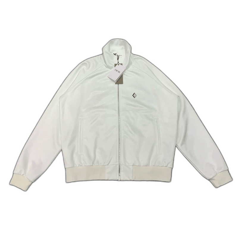 Dior Dior White Embroidered Logo Jacket Size US S / EU 44-46 / 1 - 1 Thumbnail