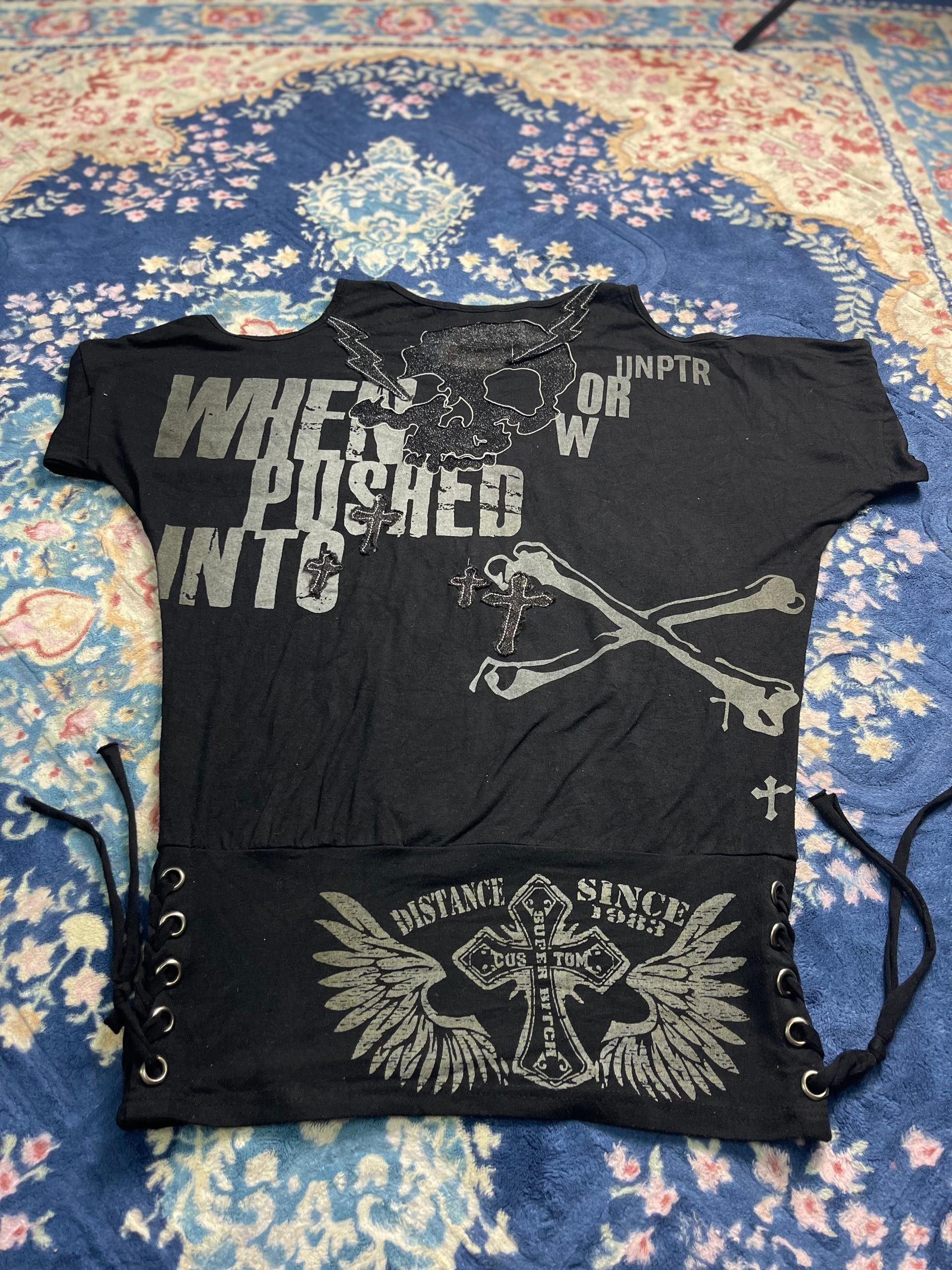 Vintage Rich Or Die x Skull Size ONE SIZE - 8 Thumbnail