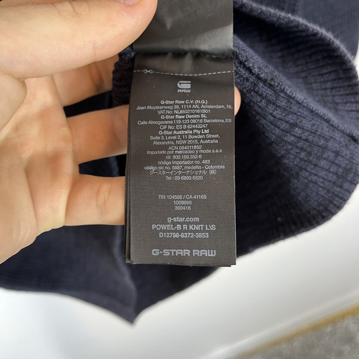 G-Star G-Star Raw Blue Patch Powel Knitted Sweater Streetwear Y2K Size US M / EU 48-50 / 2 - 7 Thumbnail