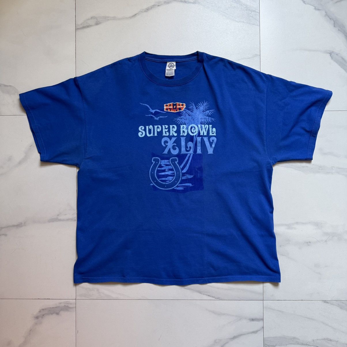 NFL Vintage Y2K Super Bowl XLIV Indianapolis Colts Tee Size US XXL / EU 58 / 5 - 2 Thumbnail