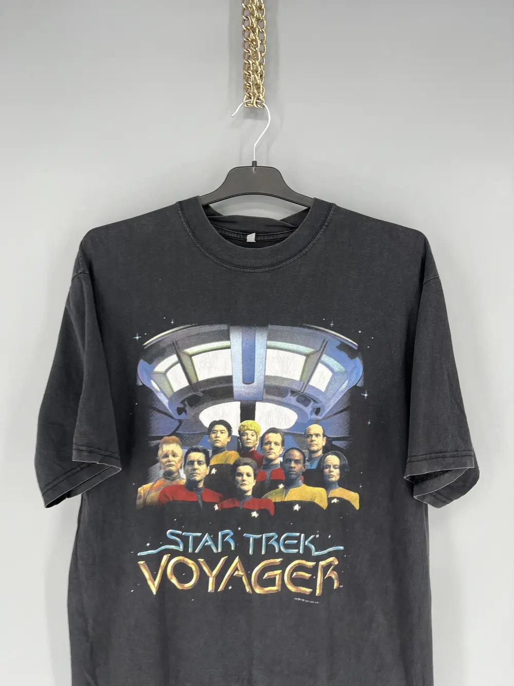 Band Tees Vintage 1995 Star Trek Voyager Stanley Desantis T-Shirt Size US L / EU 52-54 / 3 - 6 Thumbnail