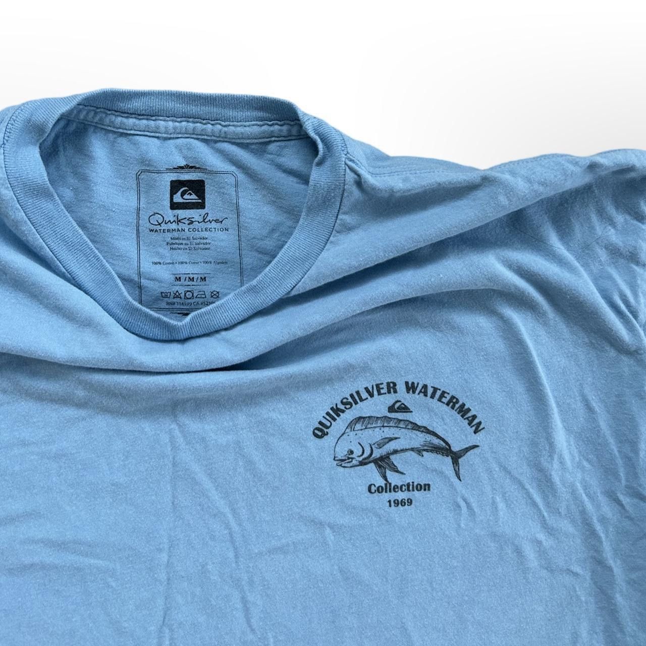 Quiksilver × Vintage Quiksilver Waterman Collection 1969 Graphic Tee Vintage Blue Size US M / EU 48-50 / 2 - 5 Thumbnail