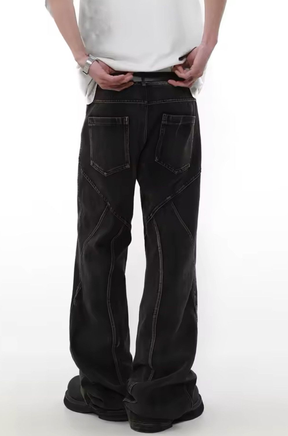 Jean Splice Deconstruct Wash Flare Jeans Size US 29 - 3 Thumbnail