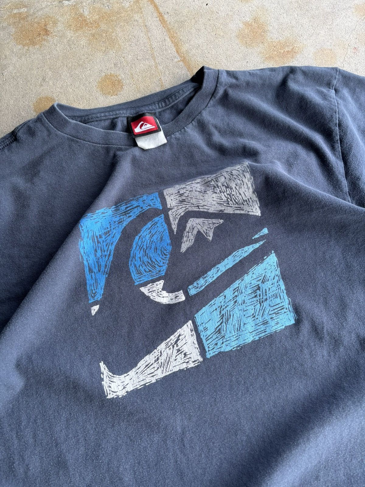 Quiksilver Vintage Y2K Quiksilver Boxy Navy Blue Surf Skate Tee Size US M / EU 48-50 / 2 - 3 Thumbnail