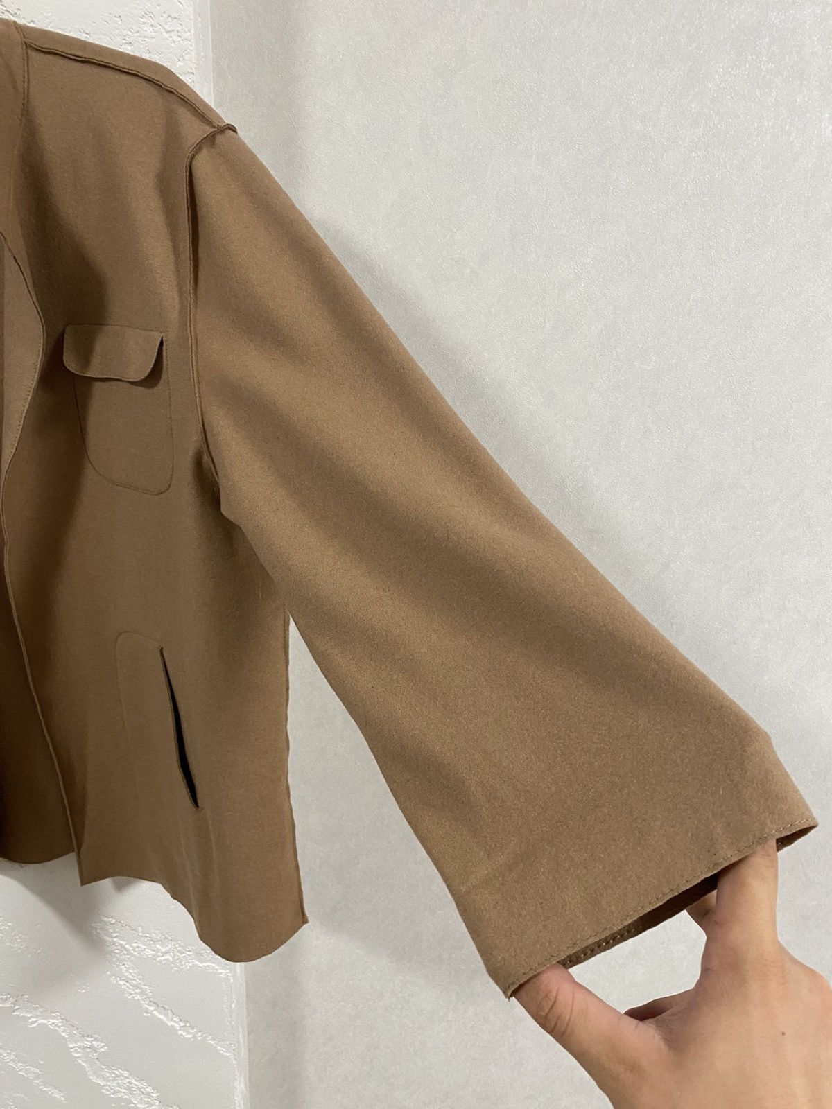 Escada Escada Camel Beige Coat wool and cashmere Jacket Size: 42 Size M / US 6-8 / IT 42-44 - 9 Thumbnail