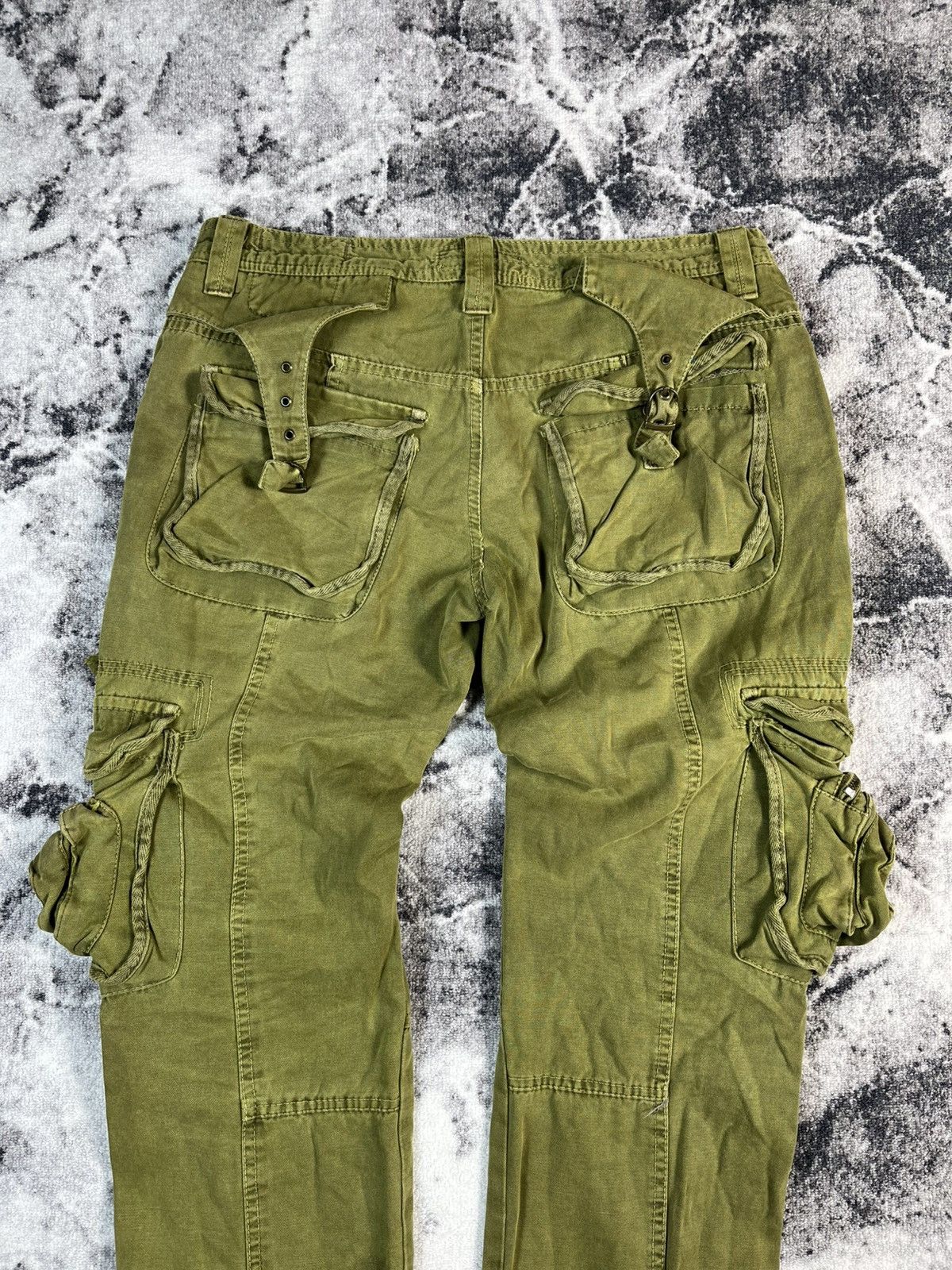 Other Olive Multi Pocket Cargo Pants Size 36 Fit 34 Size US 34 / EU 50 - 15 Thumbnail