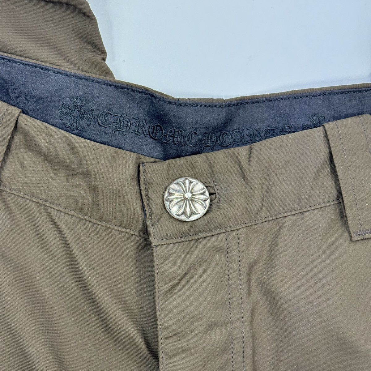 Chrome Hearts 1/1 CARPENTER NYLON LEATHER SHORTS PINK CROSS (RARE) Size US 33 - 6 Thumbnail