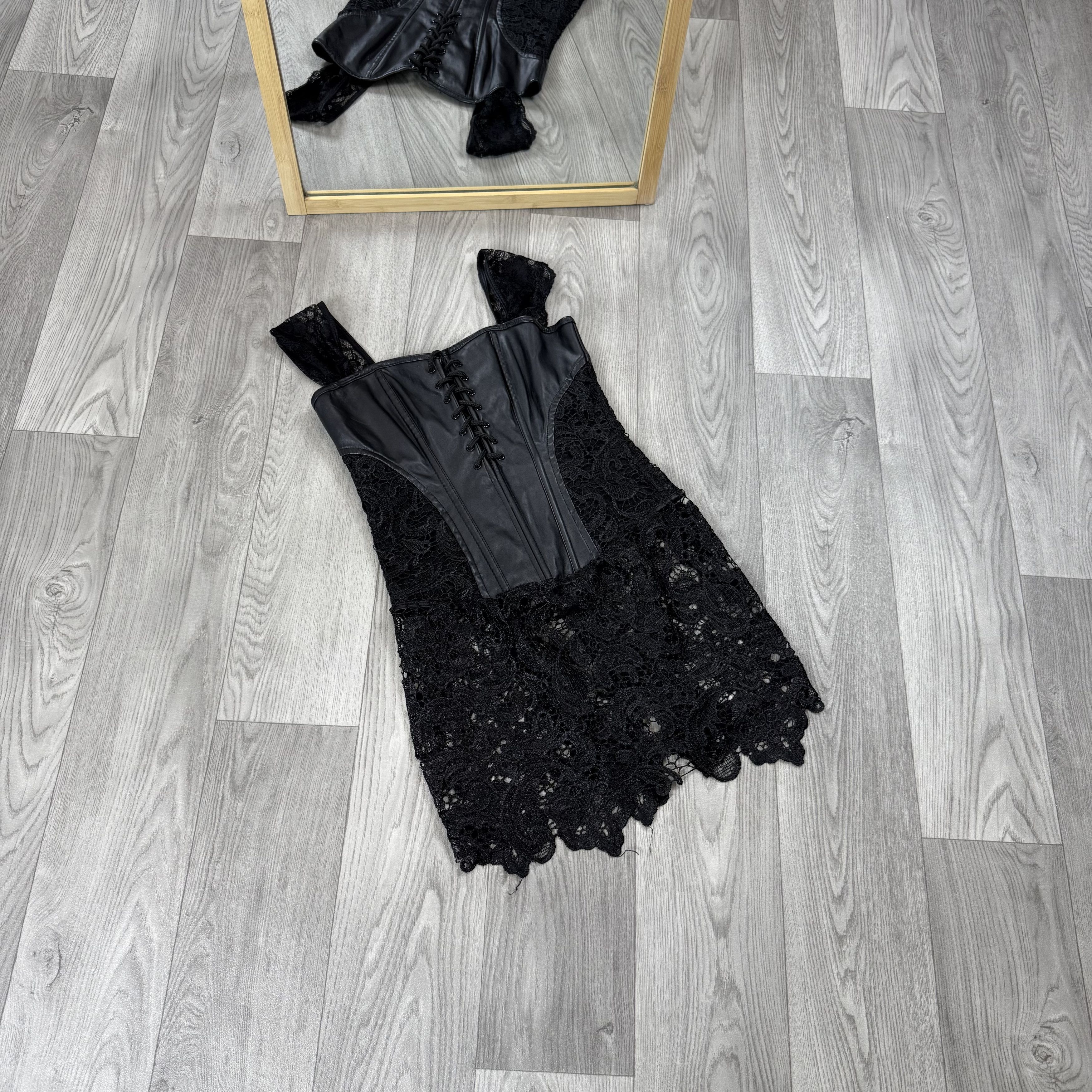 Vintage Vintage Corset Style Sexy Mesh Tank Top Blouse Size S / US 4 / IT 40 - 2 Thumbnail