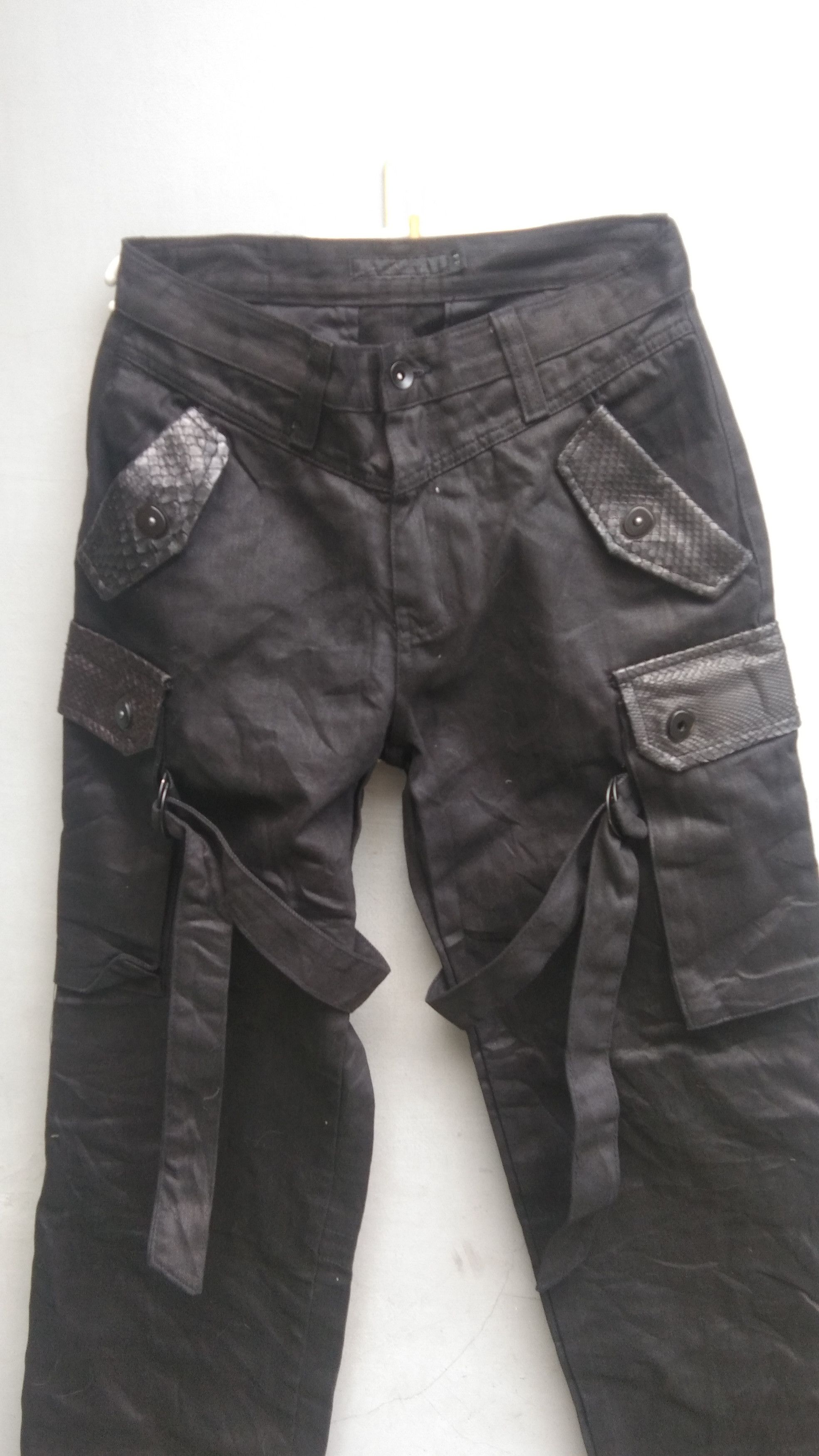 GOSTAR DE FUGA Fuga black bondage pants Size 29" - 2 Thumbnail