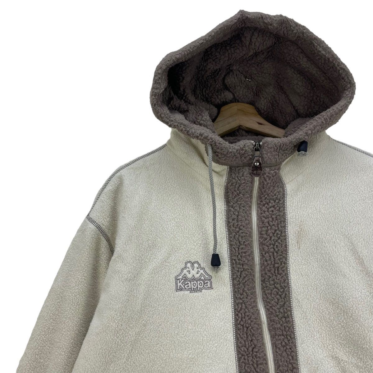 Japanese Brand 📣Vintage Kappa Aerothermo Hooded Sherpa Jacket Size US M / EU 48-50 / 2 - 5 Thumbnail