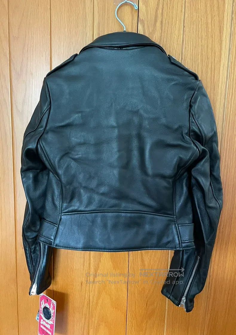 Schott Schott NYC Women's Biker Jacket with diagonal zipper sheep Size S / US 4 / IT 40 - 3 Thumbnail
