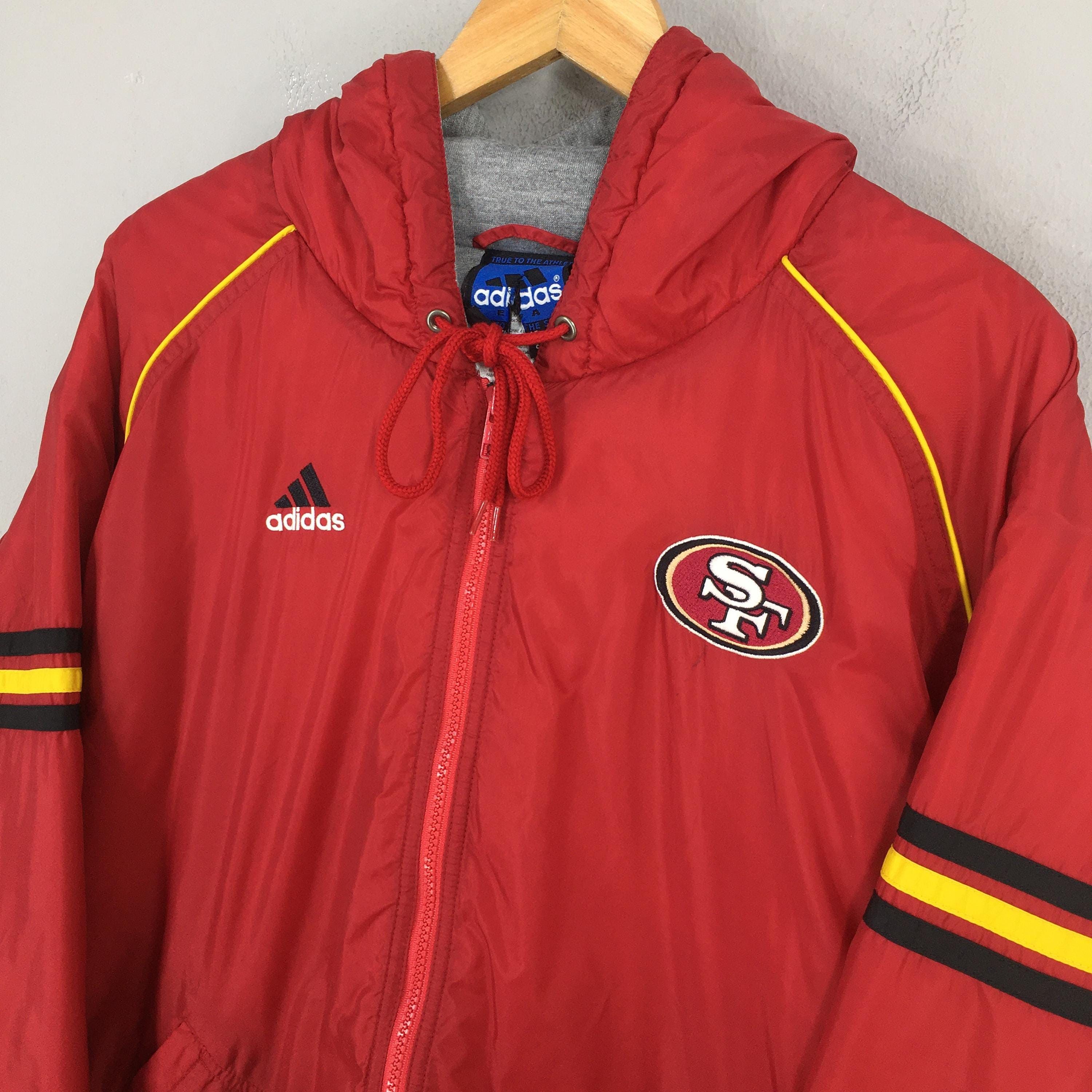 NFL Vintage Adidas San Francisco 49ers NFL Hoodie Jacket Large Size US L / EU 52-54 / 3 - 3 Thumbnail