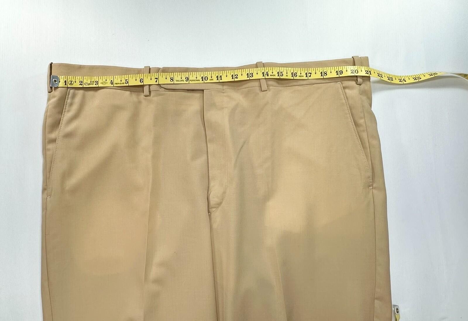 Tom James Tom James Royal Classic Dress Pants Mustard Yellow Men 40/28 Size US 40 / EU 56 - 3 Thumbnail
