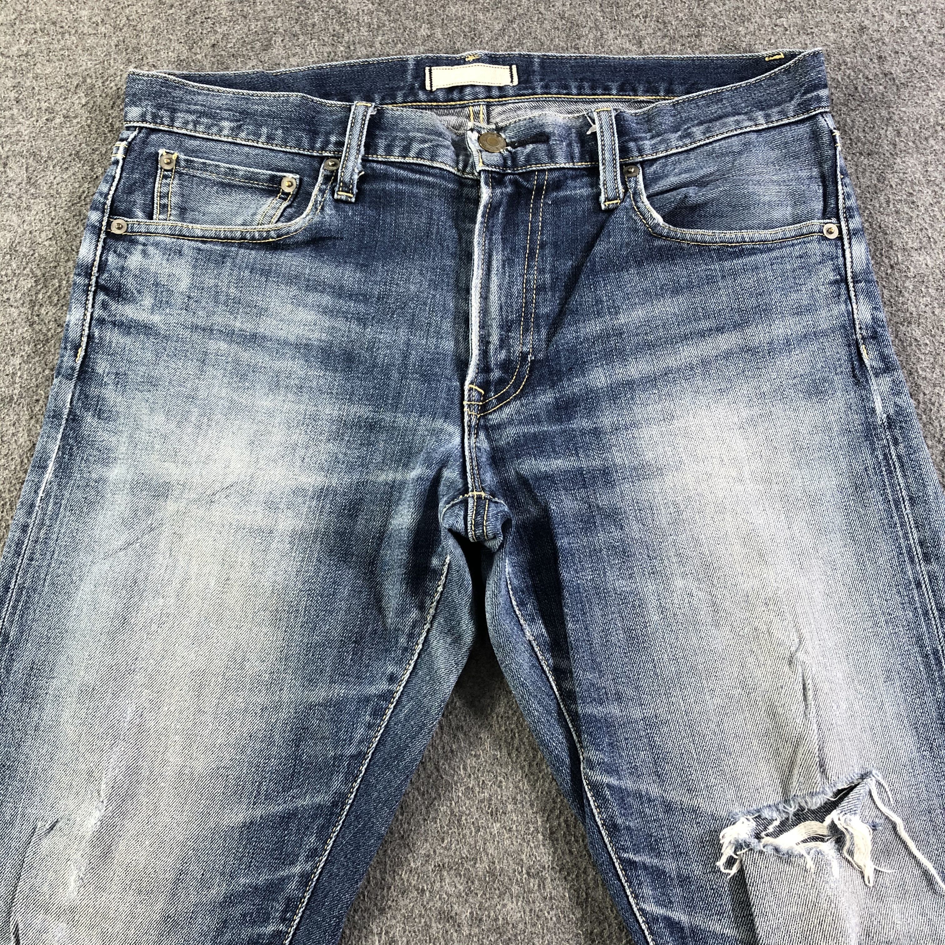 Uniqlo Blue Wash Uniqlo Selvedge Jeans-J2973 Size US 34 / EU 50 - 3 Thumbnail