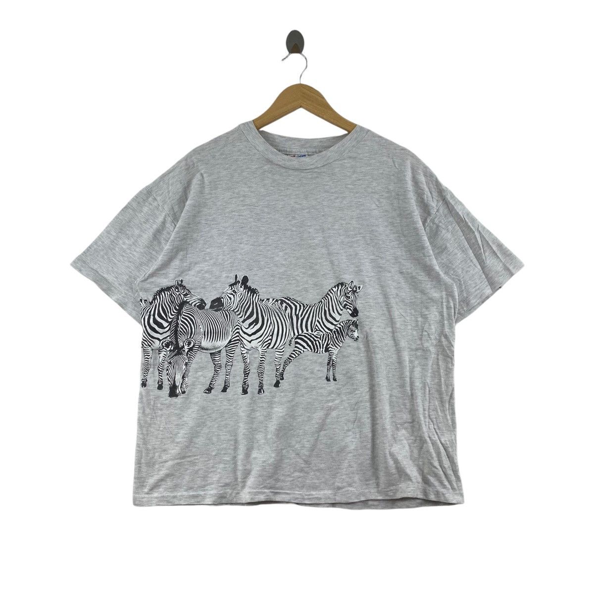Vintage Vintage 80s HARLEQUIN ECKLER NG Habitat Wildlife Print Grey Size US L / EU 52-54 / 3 - 1 Thumbnail