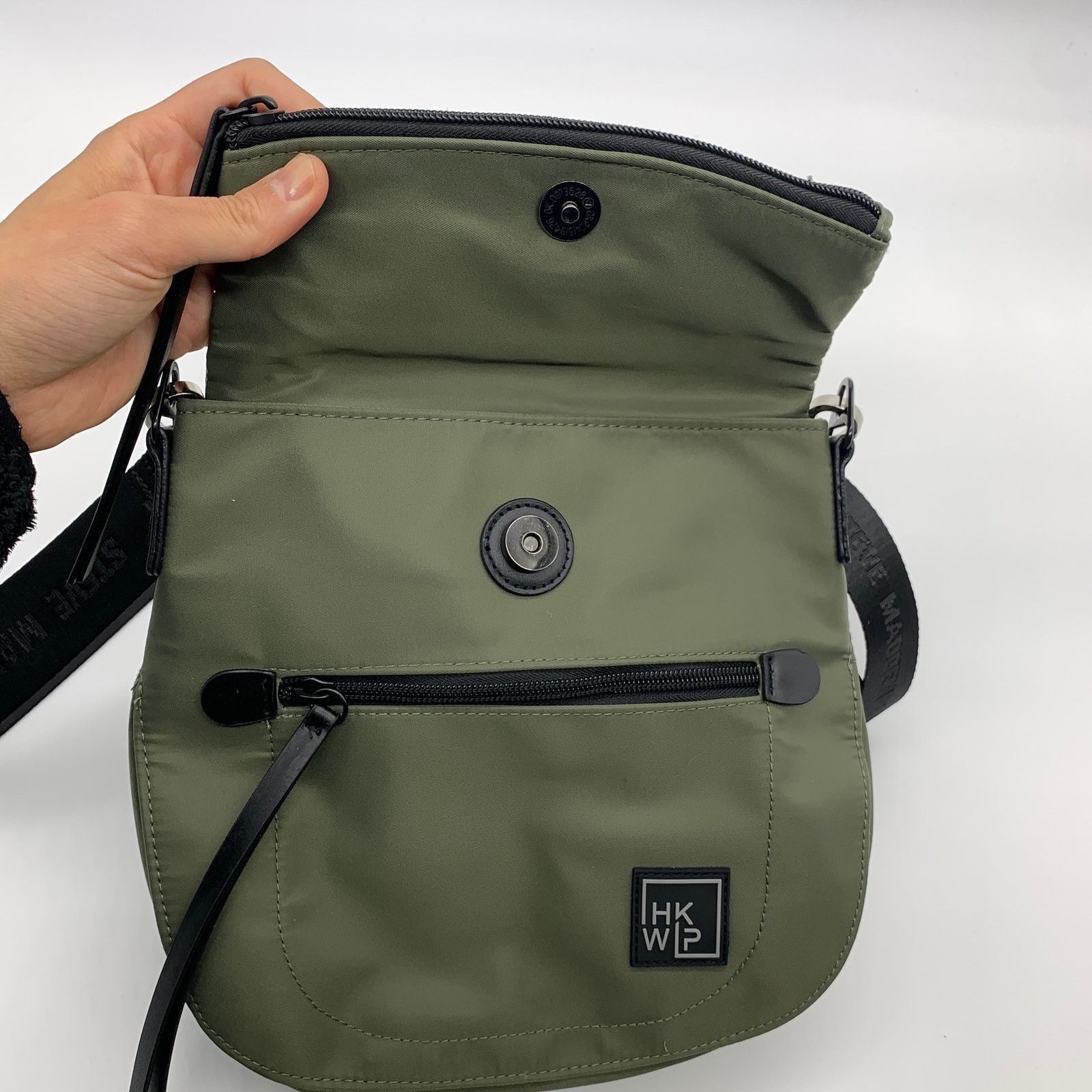 Other IHKWIP Foldover Saddle Crossbody with RFID Green Military Size ONE SIZE - 13 Thumbnail
