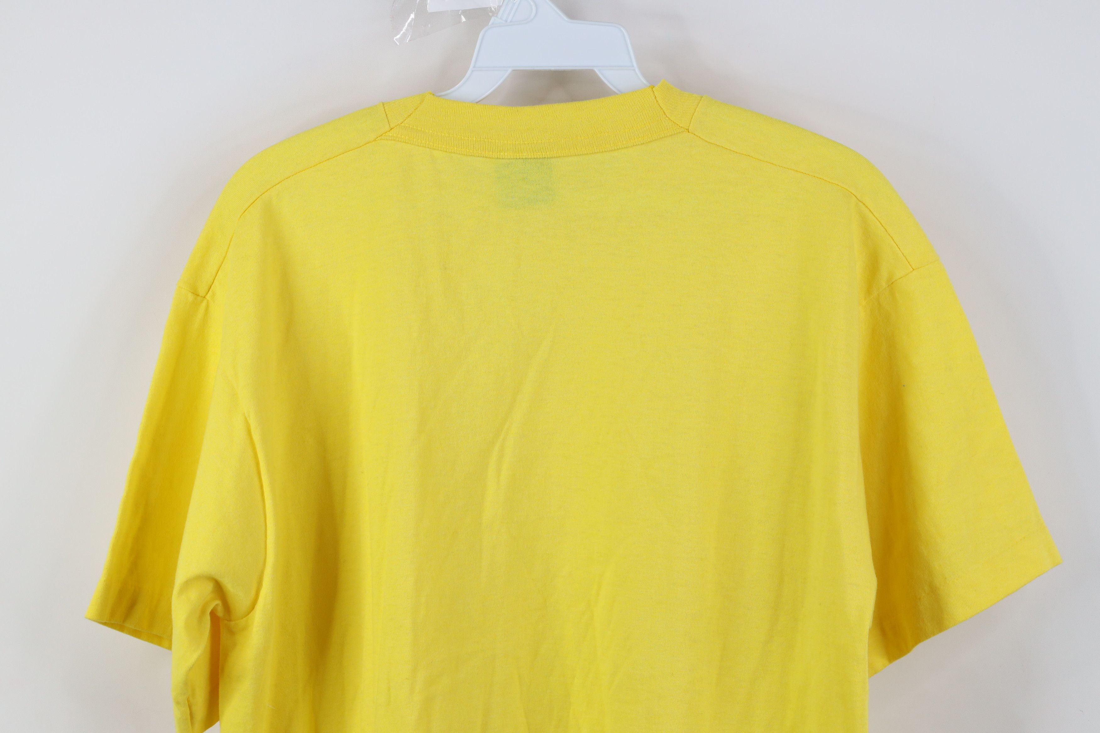 Vintage Vintage 80s 90s Streetwear Short Sleeve T-Shirt Yellow USA Size US L / EU 52-54 / 3 - 9 Thumbnail