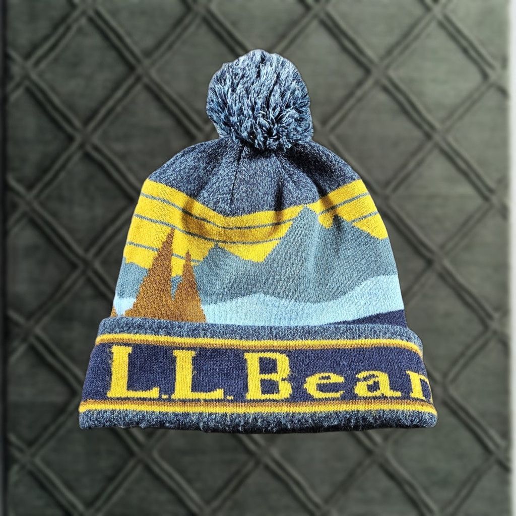 L.L. Bean × Vintage LL Bean Wool Blend Knit Husky Hat Beanie  display picture 2
