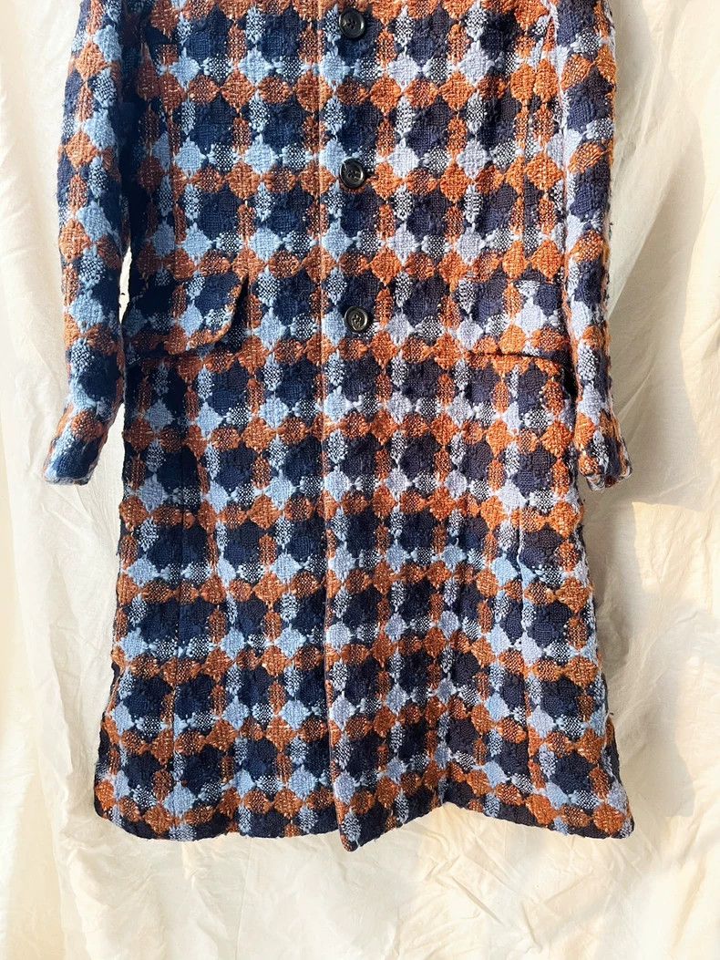 Comme des Garcons Comme Des Garcons Tweed blue and yellow rhombus patchwork Size S / US 4 / IT 40 - 7 Thumbnail