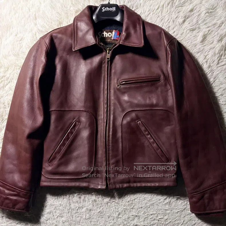 Schott Schott 658 Leather Jacket Size US XL / EU 56 / 4 - 2 Thumbnail