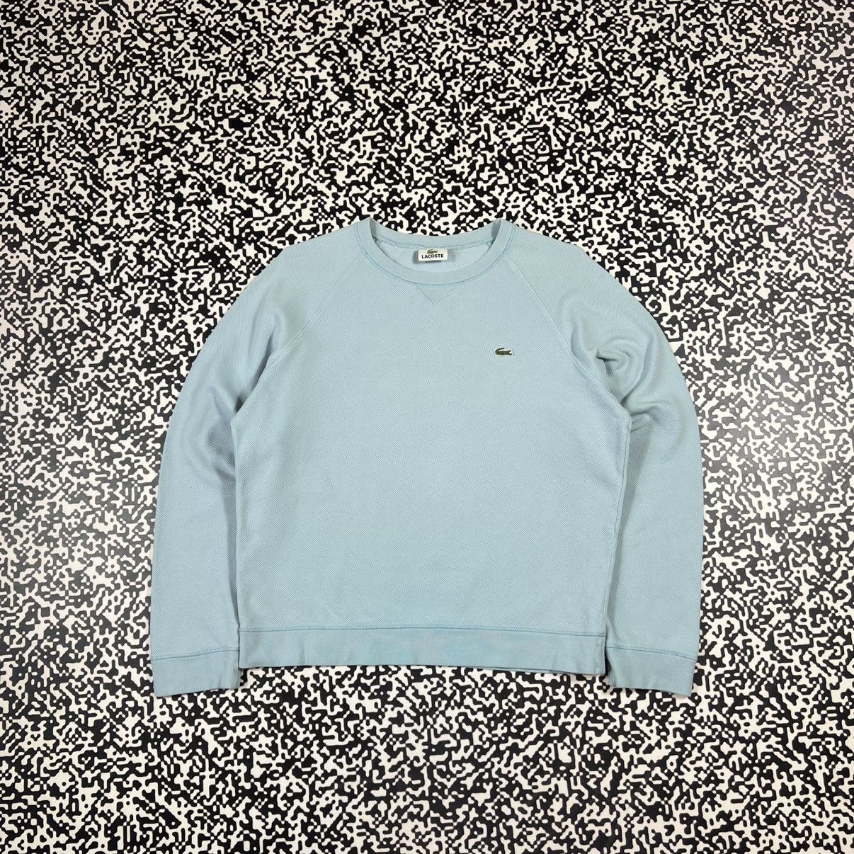Lacoste Vintage Y2K Lacoste Retro Boxy Blue Sweater Casual Style Size M / US 6-8 / IT 42-44 - 2 Thumbnail