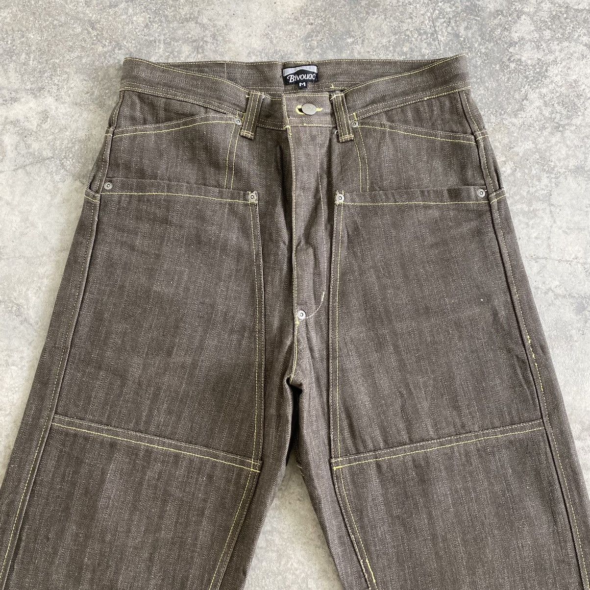 Japanese Brand Vintage Bivouac Japan Double knee HBT Workwear Denim Size US 32 / EU 48 - 3 Thumbnail