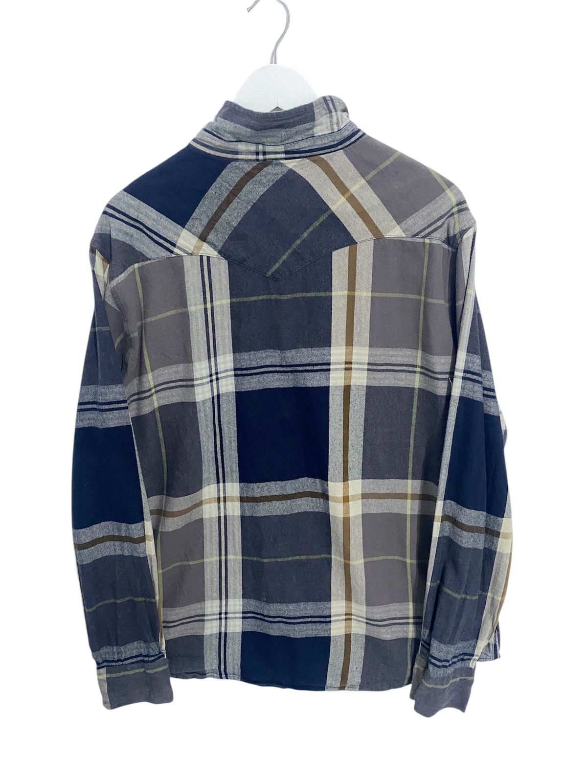 Levi's Vintage Clothing Vintage Levis Flannel Shirt Plaid pearl snap Size US XXL / EU 58 / 5 - 2 Thumbnail