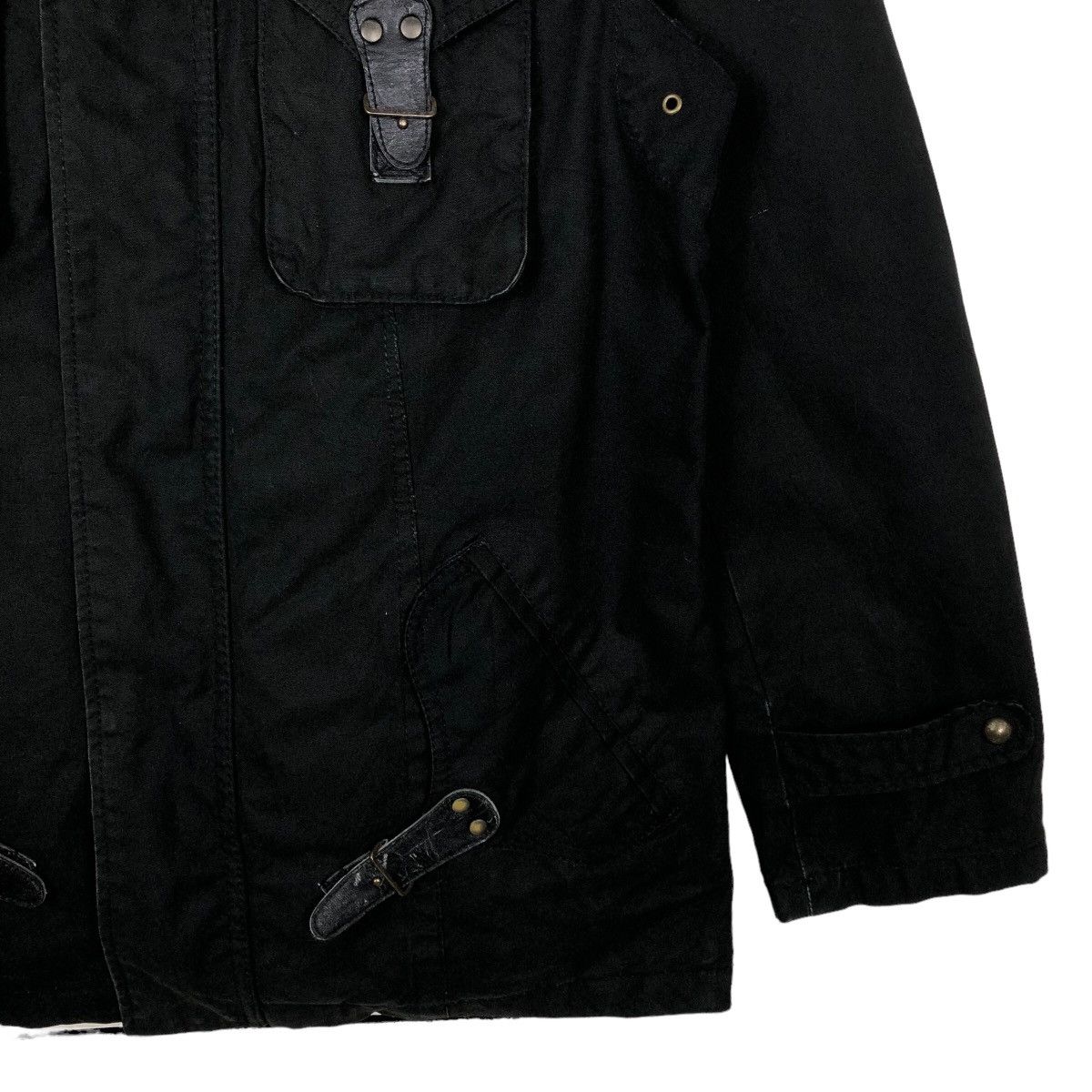 Japanese Brand 🔥90s Biker Jacket Bondage Design PPFM Japan Mink Fur Lining Size US L / EU 52-54 / 3 - 4 Thumbnail