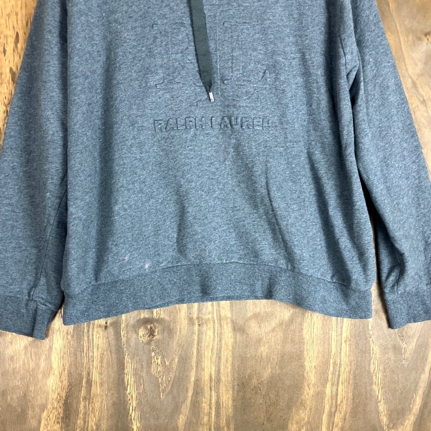 Ralph Lauren Lauren Ralph Lauren Womens Hoodie Gray Black Label Pullover Long Sleeve XL Large Size XLarge Hooded Sweater Casual Workwear Size XL / US 12-14 / IT 48-50 - 3 Thumbnail