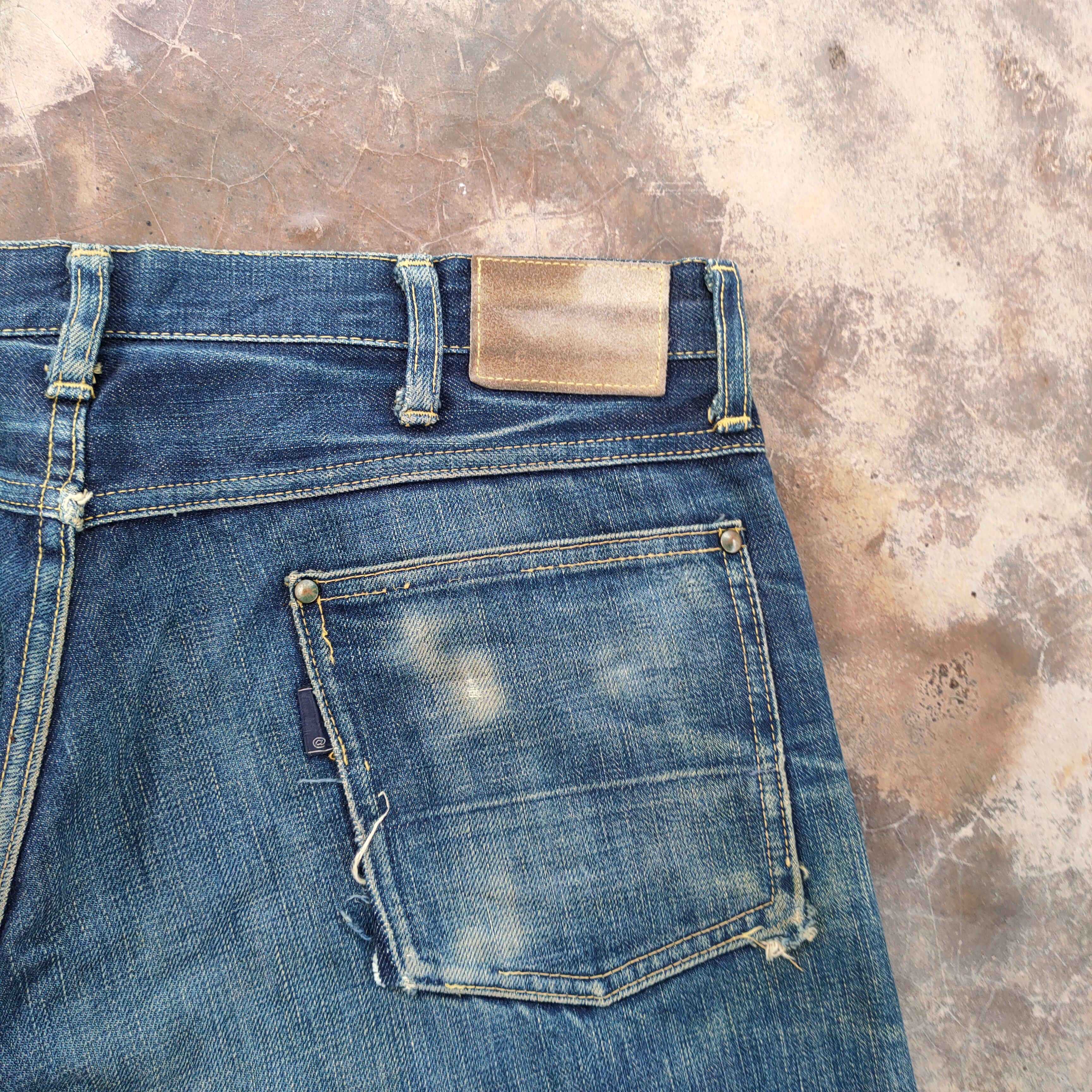 Rusty VTG JAPANESE SELVEDGE RUSTY RIPPED FADED JEANS DENIM PANTS Size US 36 / EU 52 - 14 Thumbnail