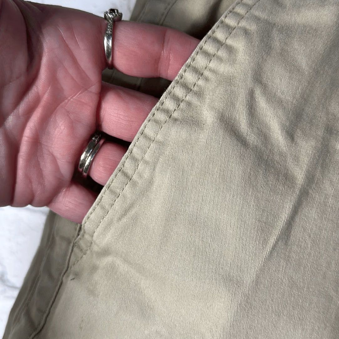 Katin Katin Mens Surf Sailing Chino Shorts Elastic Waist Brown Cotton L Tan Mens Size US 33 - 3 Thumbnail