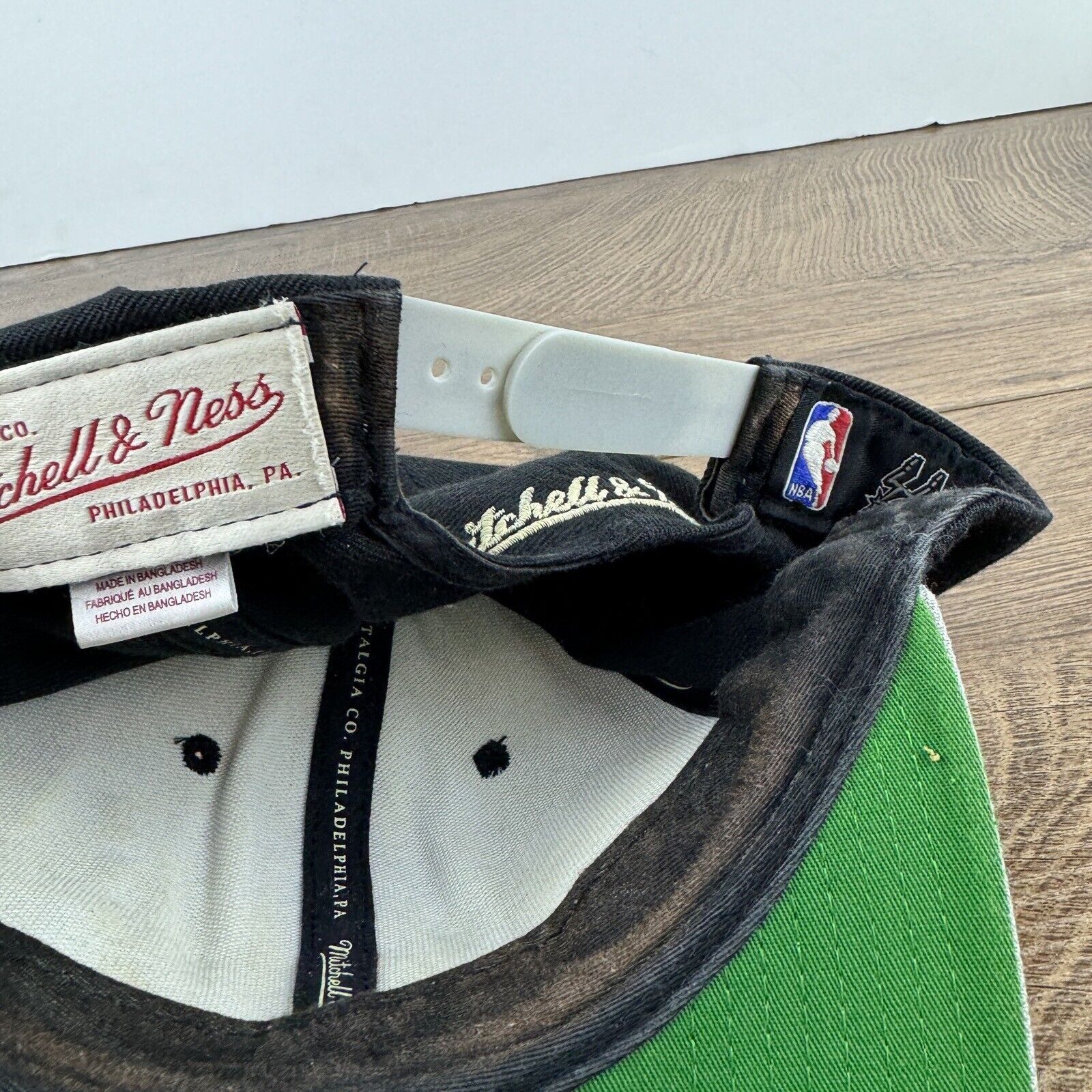 Mitchell & Ness San Antonio Spurs Hat Mitchell & Ness Black Hat Adjustable S Size ONE SIZE - 12 Thumbnail